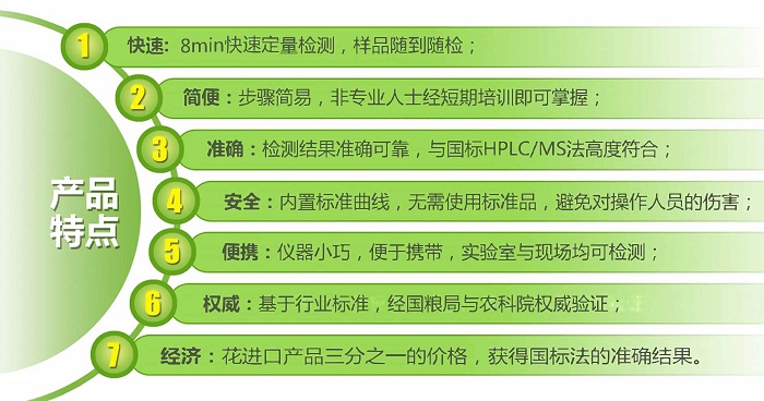 真菌毒素系列熒光定量檢測(cè)試紙條產(chǎn)品優(yōu)點(diǎn)